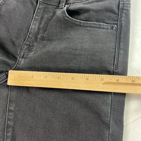 American Eagle Jeans Womens 29x32* Low Rise Skinny Kick Boot Black Denim Tag 4 L - Picture 14 of 16